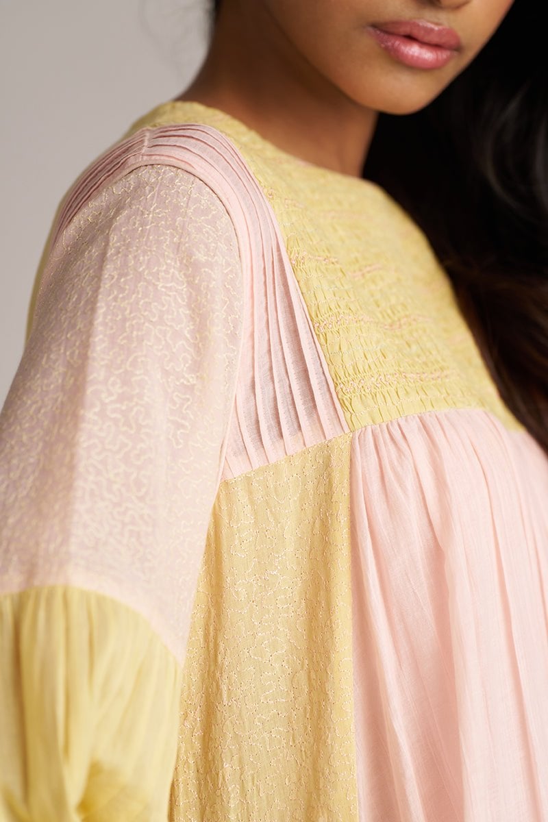 Dusty Citron and Powder Pink A-Line Co-ord Set