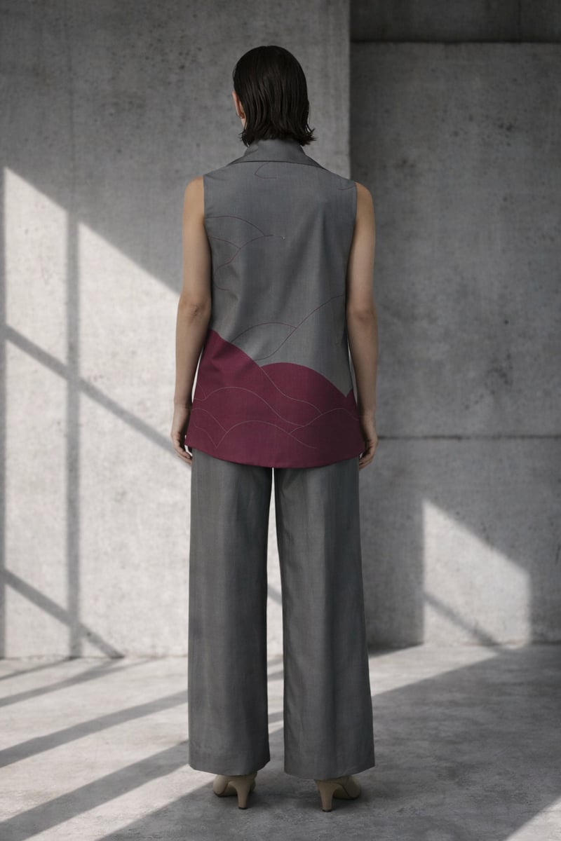 Mizu Grey Blazer Set