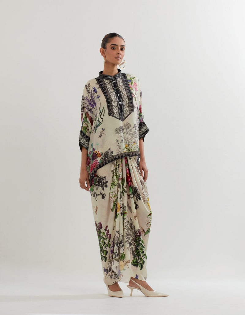 BOTANICAL TOP WITH SKIRT