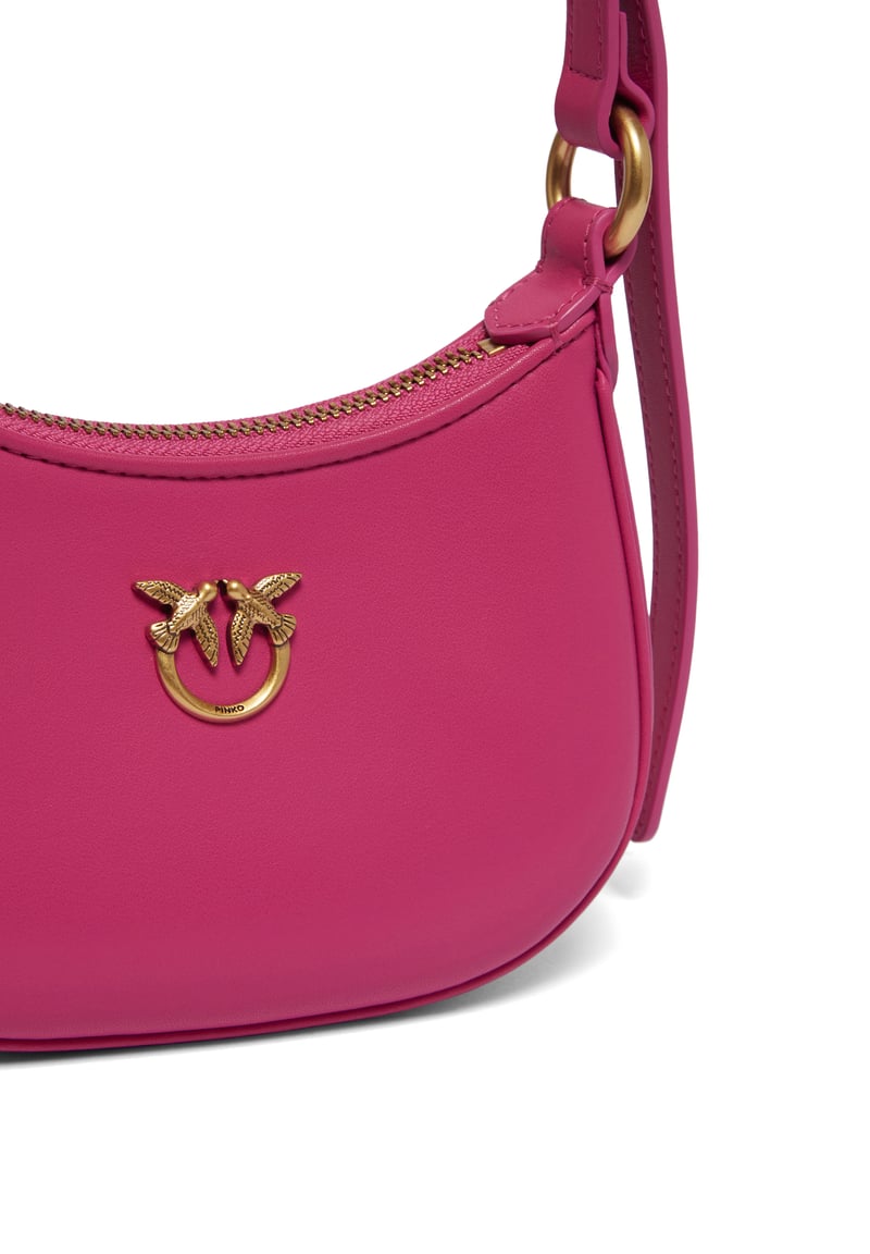 Baby Half Moon Leather Shoulder Bag