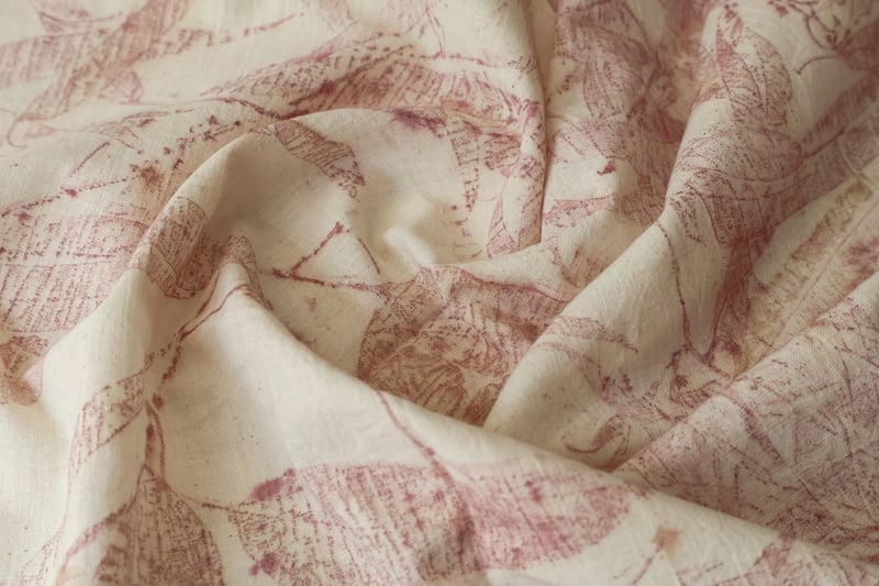 Pink/White Oversized Botanical Print Blazer with Tux Lapel