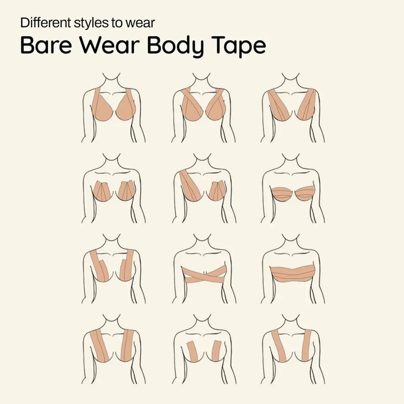 Body Tape 7.5 cm Breast Lift Tape (Skin)