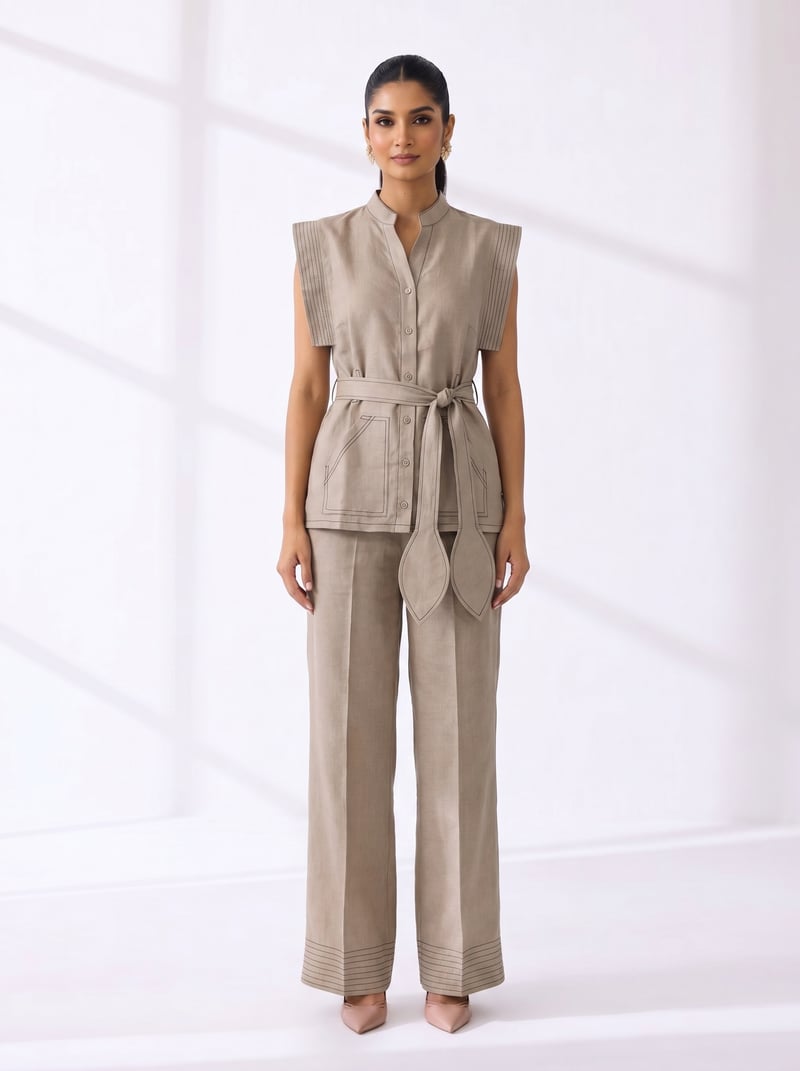 Iki Linen Coordinated Set — Prink Tonic