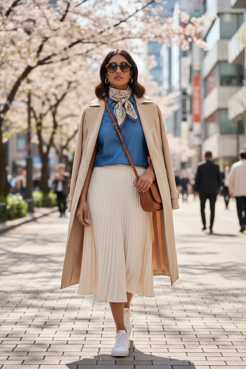 Light Wash Sleeveless Collared V-Placket Top