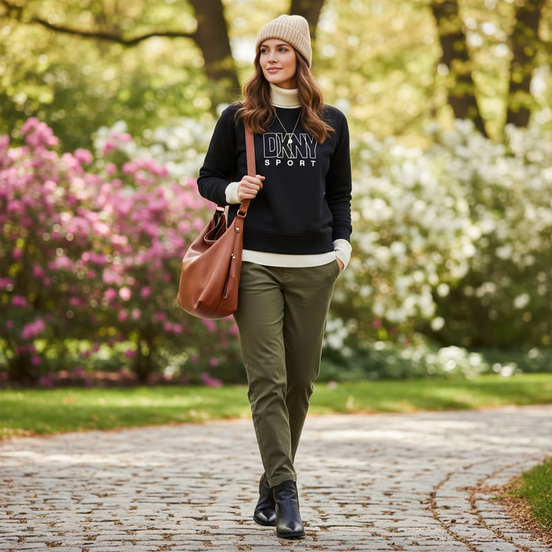 Black Crewneck Logo Sweatshirt