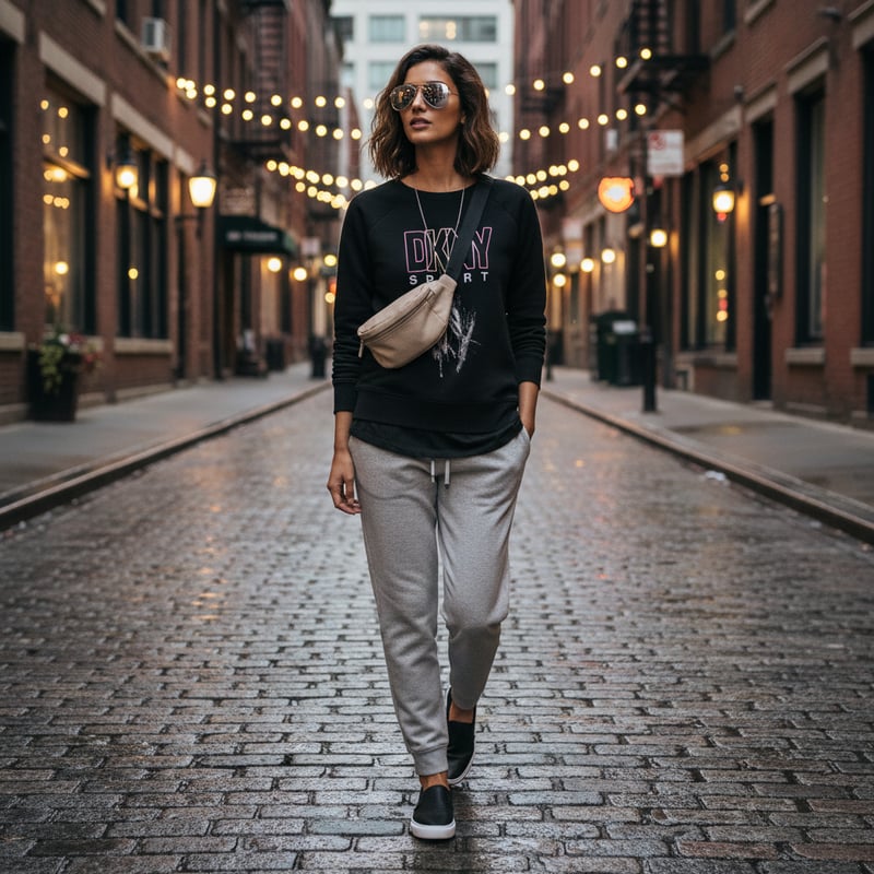 Black Crewneck Logo Sweatshirt