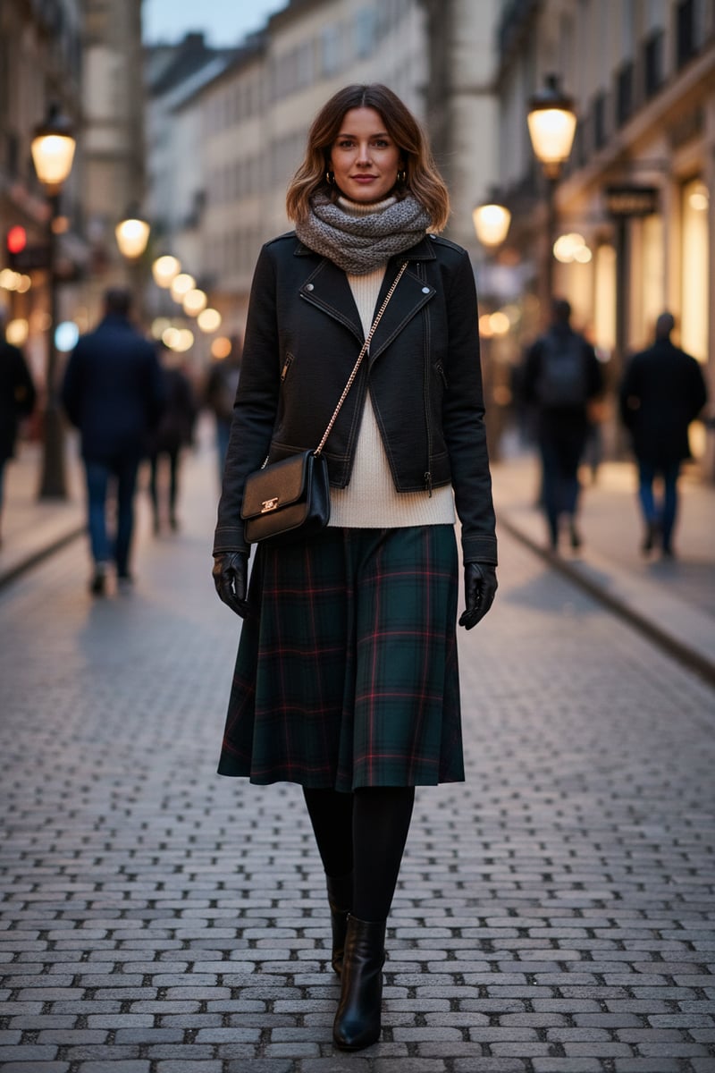Black Cropped Zip-Front Lapel Collar Jacket
